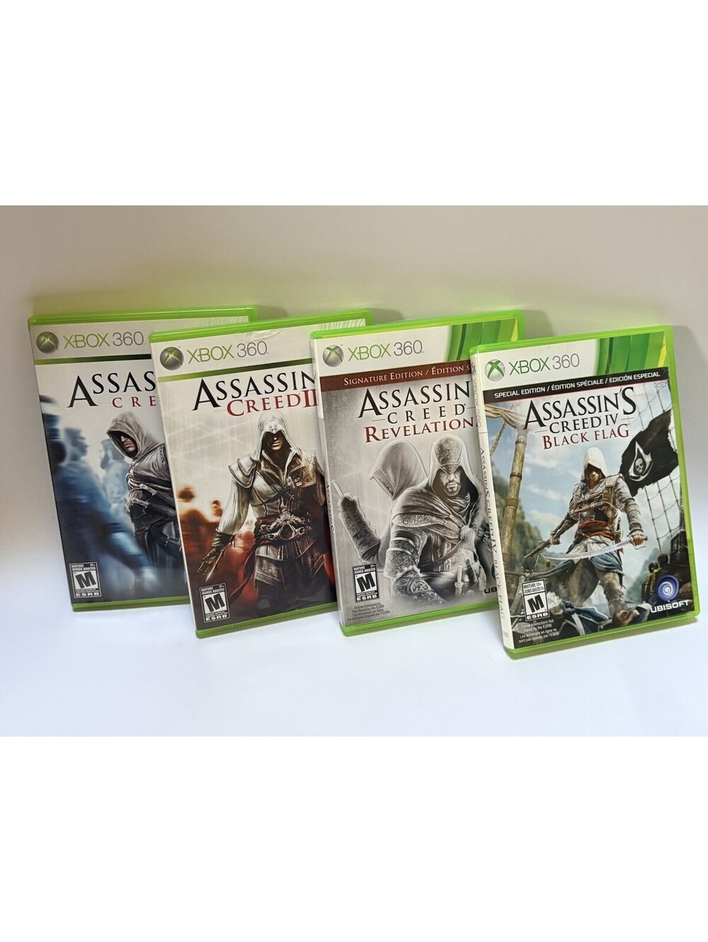 XBOX 360 | Assassin's Creed Bundle - 1, 2, Revelations, Black Flag UNTESTED